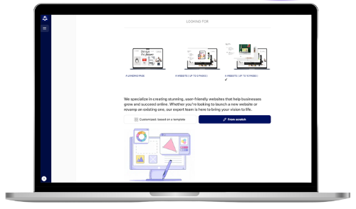 You can include a form allowing your leads to accurately estimate their projects, with the opportunity to directly book a call.